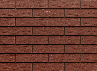 Клинкерная фасадная плитка под кирпич Burgund Rustic 240*65*6.5 мм HIT Ceramics