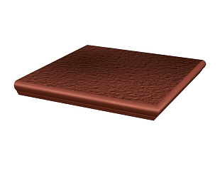 Угловая клинкерная ступень с капиносом Paradyz Cloud Rosa Duro, 330*330*11 мм Hit Ceramics