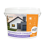 Краска фасадная акриловая Фронтколор Стандарт цветовая группа 3, 15 кг PERFEKTA
