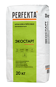 Шпаклевка гипсовая выравнивающая Экостарт, 20 кг PERFEKTA