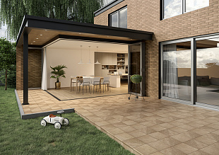 Угловая клинкерная ступень с капиносом Paradyz Mattone Sabbia Brown, 330*330*11 мм Hit Ceramics