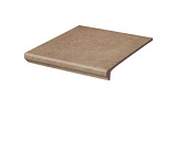 Фронтальная клинкерная ступень с капиносом Paradyz Mattone Sabbia Brown, 330*300*11 мм