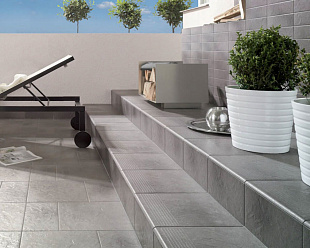 Фронтальная клинкерная ступень простая Paradyz Taurus Grys, 300*300*11 мм Hit Ceramics