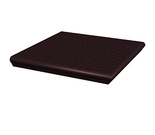 Угловая клинкерная ступень с капиносом Paradyz Natural Brown Duro, 330*330*11 мм Hit Ceramics