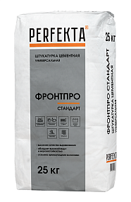 Штукатурка цементная универсальная Фронтпро Стандарт, 25 кг PERFEKTA