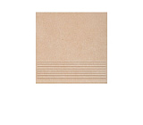 Фронтальная клинкерная ступень простая Paradyz Mattone Sabbia Beige, 300*300*11 мм Hit Ceramics