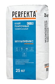 Клей плиточный универсальный Мультификс C1 TE, 25 кг PERFEKTA