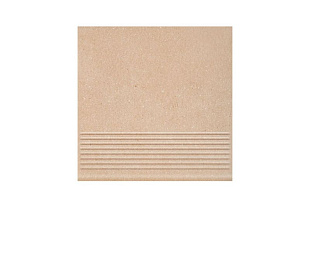 Фронтальная клинкерная ступень простая Paradyz Mattone Sabbia Beige, 300*300*11 мм Hit Ceramics